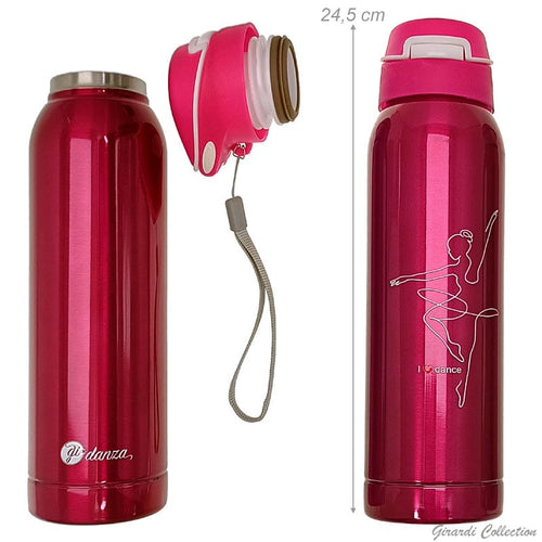 Borraccia Termica 500 ml in Acciaio Danza Fucsia